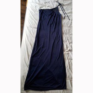 BCBGMaxAzria Indigo Single-Shoulder Maxi Dress